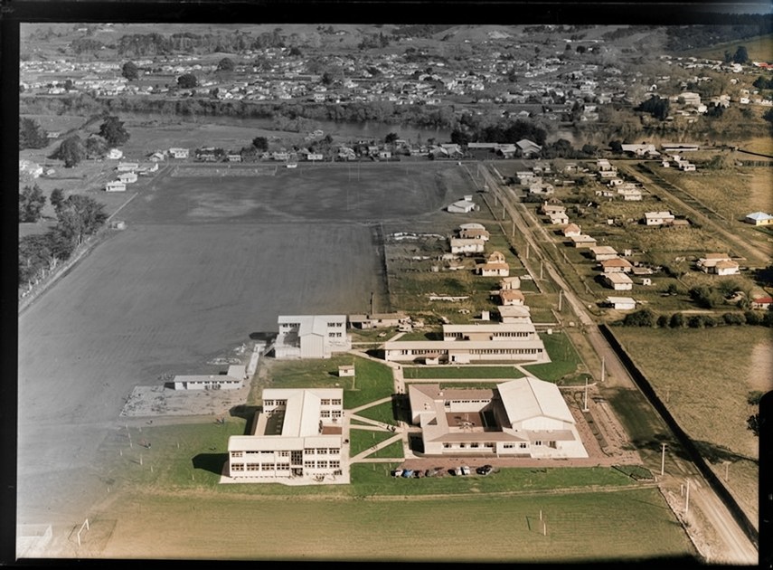 Ngaruawahia High School and playing field, Ngaruawahia