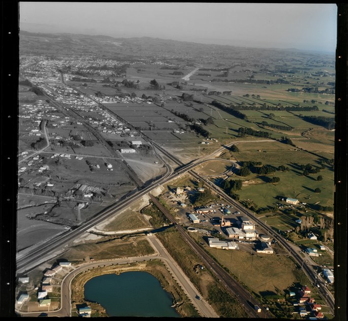 Southern Motorway, Takanini, site works