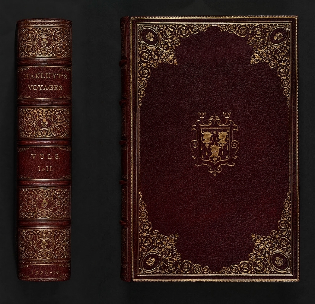 AI colourised photograph: Binding by Zaehnsdorf, 1896