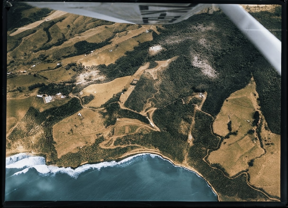 AI colourised photograph: Raglan