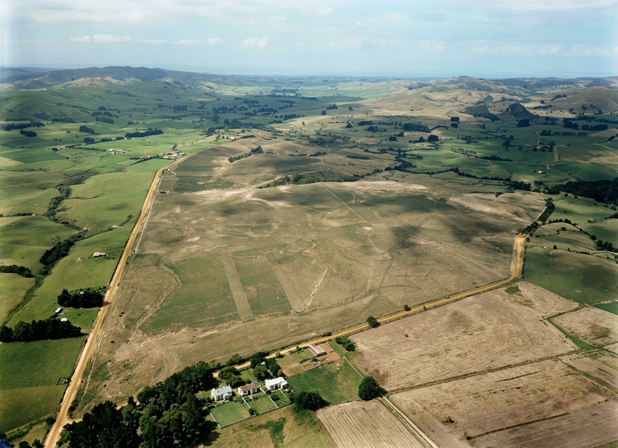 AI colourised photograph: Montana Wines and Spirits Ltd, Mangatangi, Auckland
