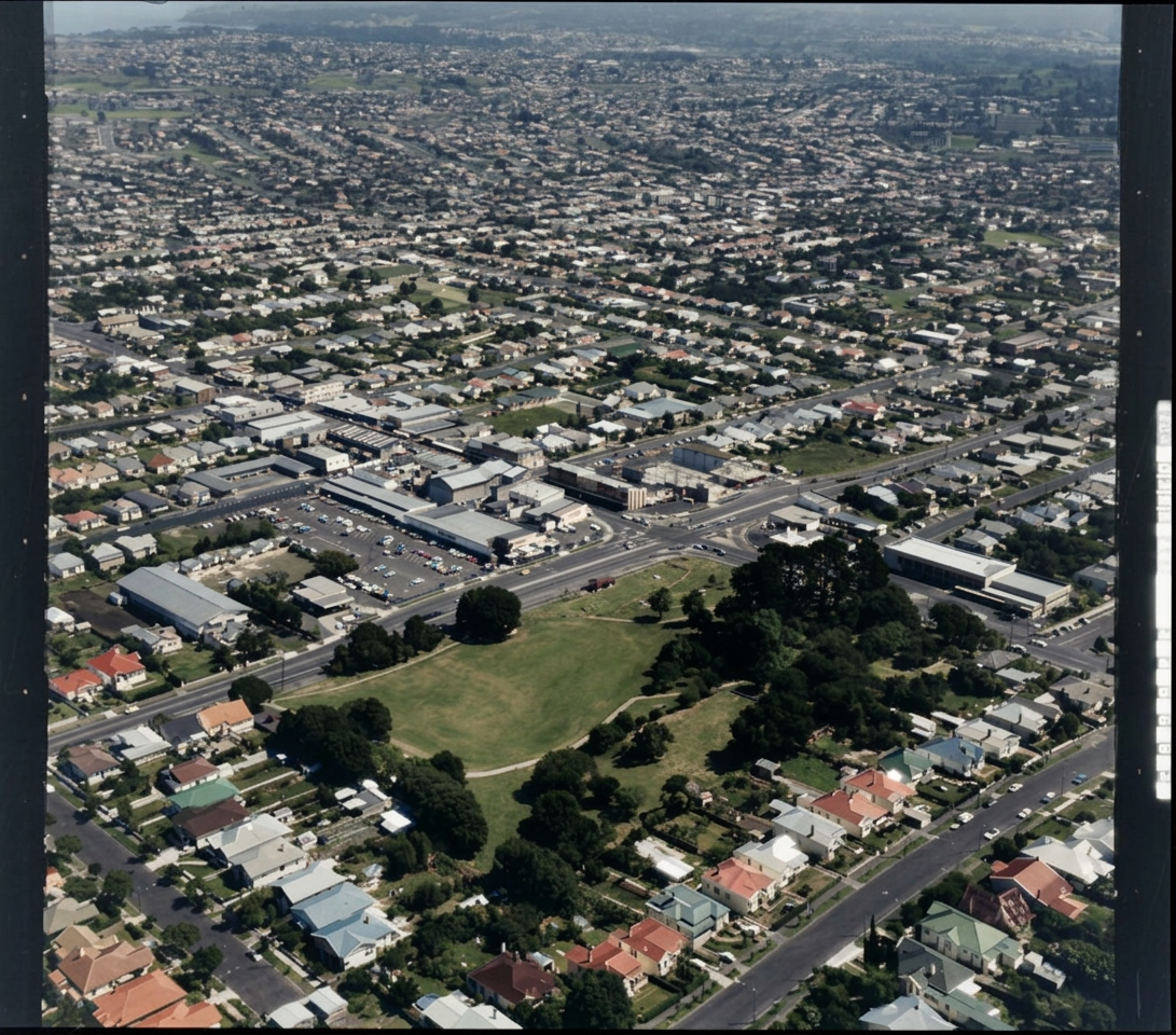 AI colourised photograph: Dominion Road, Auckland