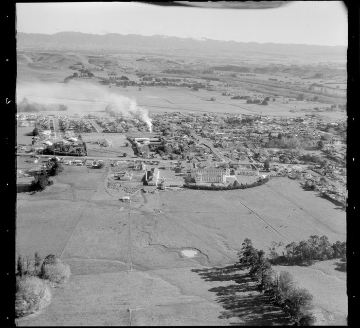 Original photograph: Waipukurau, Central Hawkes Bay District, featuring Waipukurau Hospital