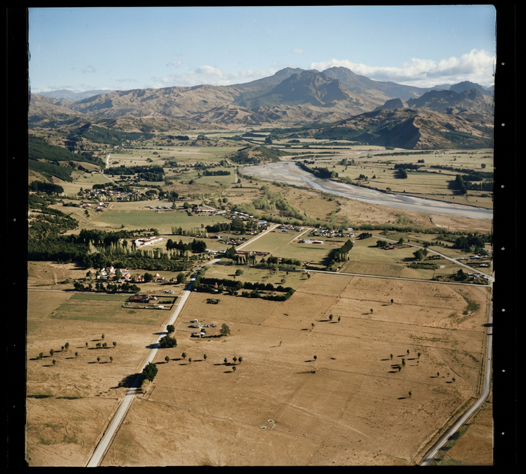 AI colourised photograph: Ruatoria, Gisborne Region