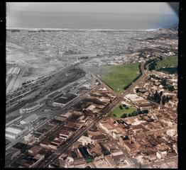 Dunedin City, with St Clair Beach in distance